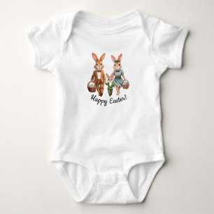 Påskharen familjen jagar ägg t shirt