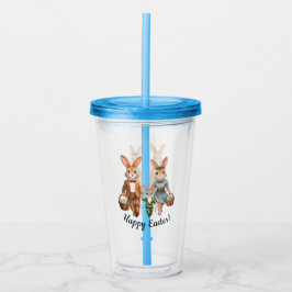 Påskharen familjen jagar ägg take away mugg