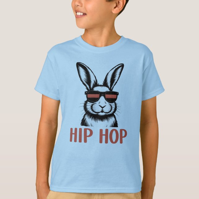 Påskharen Hip Hop Grafisk  T Shirt (Framsida)
