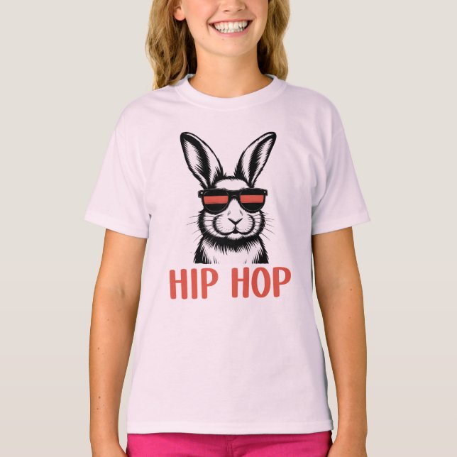 Påskharen Hip Hop Grafisk  T Shirt (Framsida)