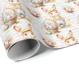 Påskharen Inpackningspapper Samling Presentpapper