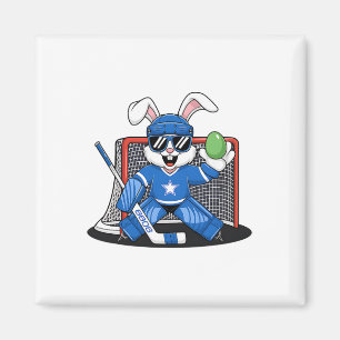 Påskharen Ishockey Målvakt Män Pojkar Barn Småbarn Magnet