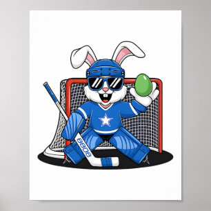 Påskharen Ishockey Målvakt Män Pojkar Barn Småbarn Poster