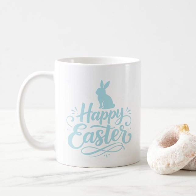 Påskharen  kaffemugg (Med munk)