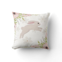 Påskharen Kanin Rosa Blommor