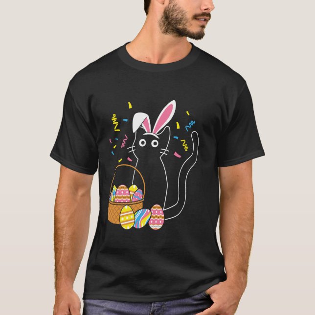 Påskharen Katt T Shirt (Framsida)