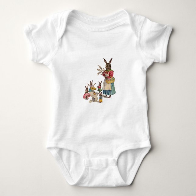 Påskharen Kyckling Kanin Ägg T-shirt (Framsida)
