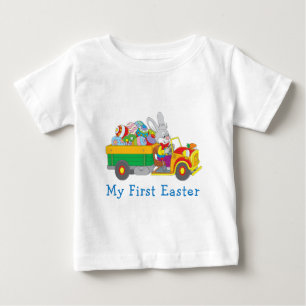 Påskharen Leveransbil Min Första Påsk T Shirt