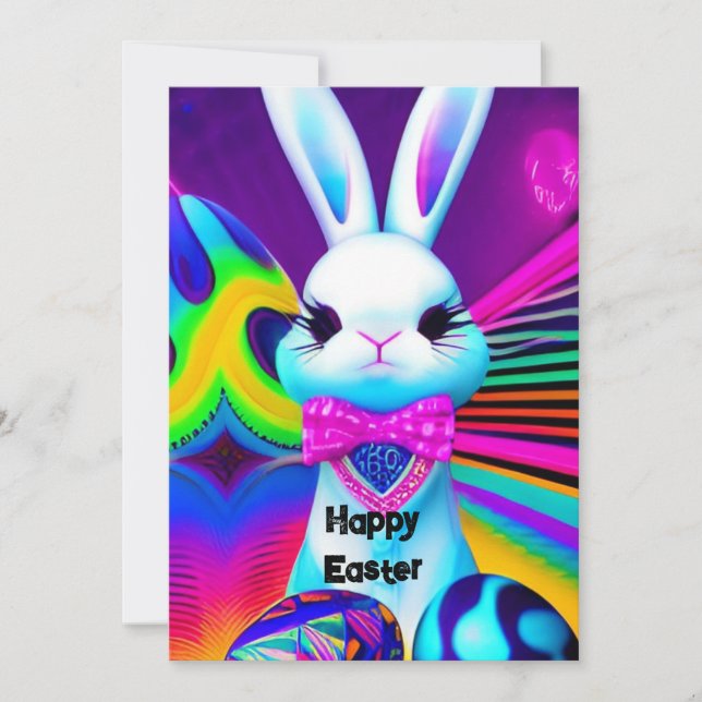 Påskharen mall Inbjudan (Framsida)