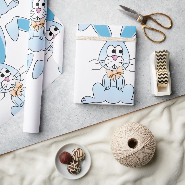 Påskharen Med En Flaska Presentpapper (Skapare uppladdad)