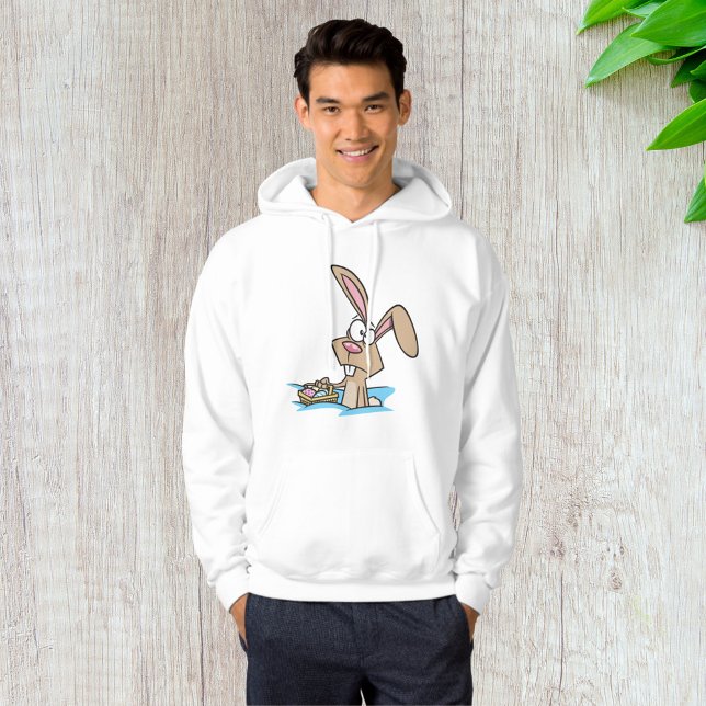 Påskharen med korg med ägg hoodie (Skapare uppladdad)