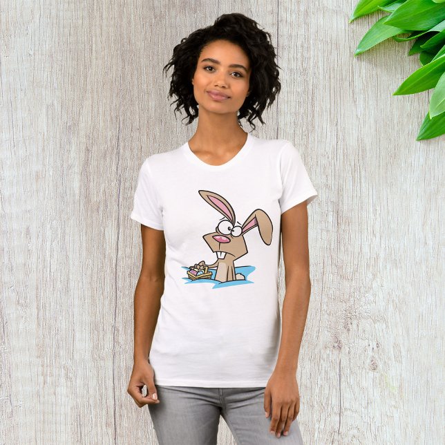 Påskharen med korg med ägg t shirt (Skapare uppladdad)