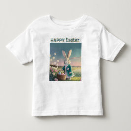 Påskharen med påskägg Glad påsk T Shirt