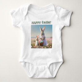 Påskharen med påskägg Glad påsk T Shirt