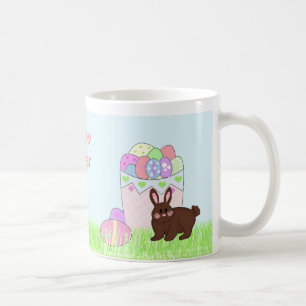 Påskharen och ägg kaffemugg