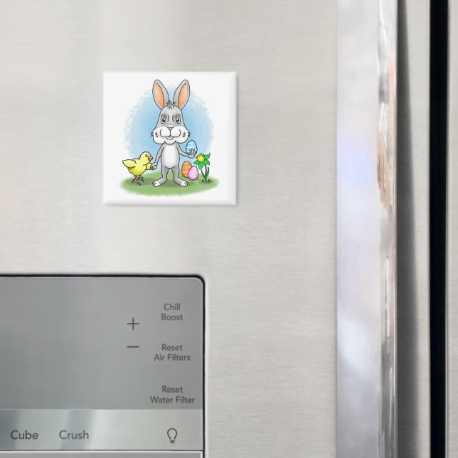 Påskharen och den gula kycklingen magnet (In Situ (Fridge))