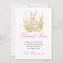 Påskharen på påskbrunch tack kort