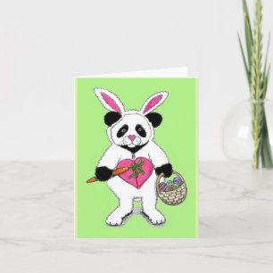 Påskharen Panda Teckning Kort