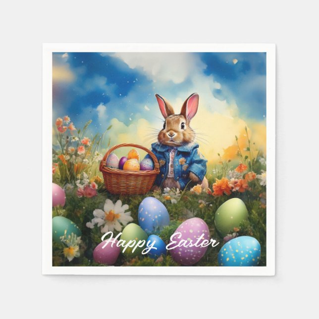 Påskharen Pappersservett (Framsidan)
