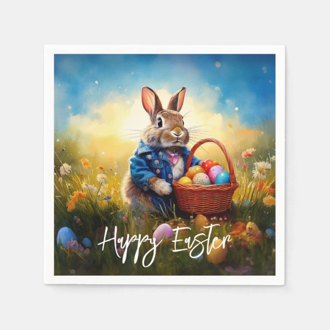 Påskharen Pappersservett (Framsidan)