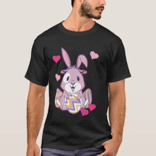 Påskharen Påskägg Påsk Retro Kanin Rabbi T Shirt