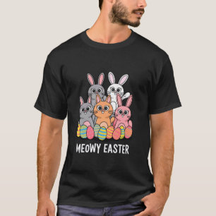 Påskharen Roliga Katter Vår Djur Husdjur Wo T Shirt