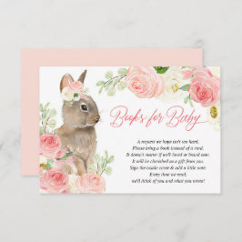 Påskharen rosa vit blommande böcker för bebisar tilläggskort