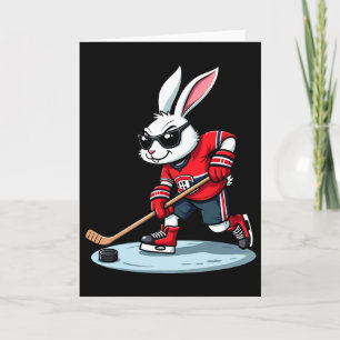 Påskharen spelar hockey kort