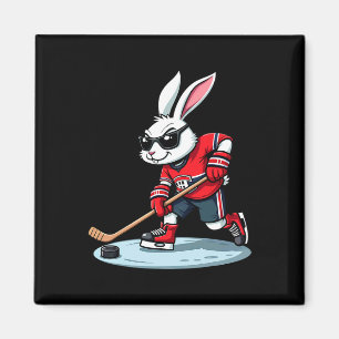 Påskharen spelar ishockey magnet