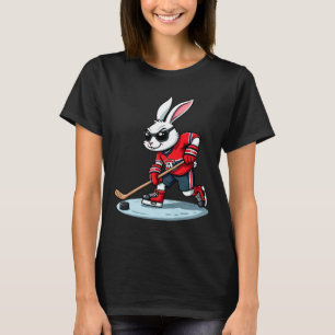 Påskharen spelar ishockey t shirt