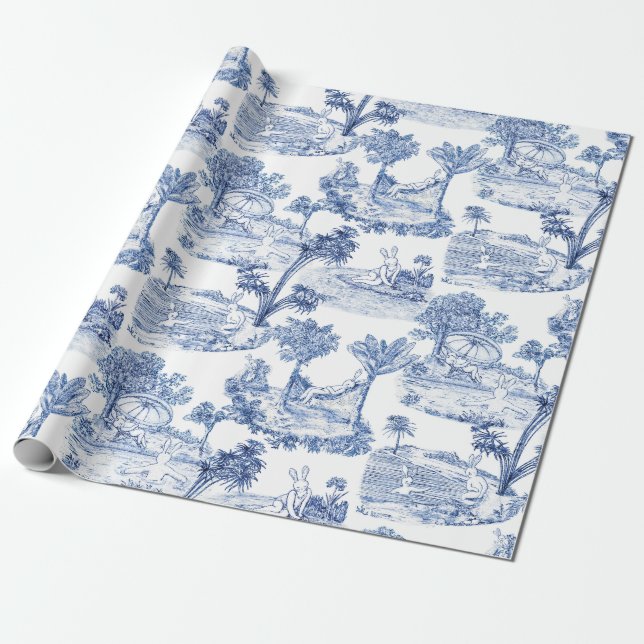 Påskharen toalettpapper presentpapper (Utrullad)