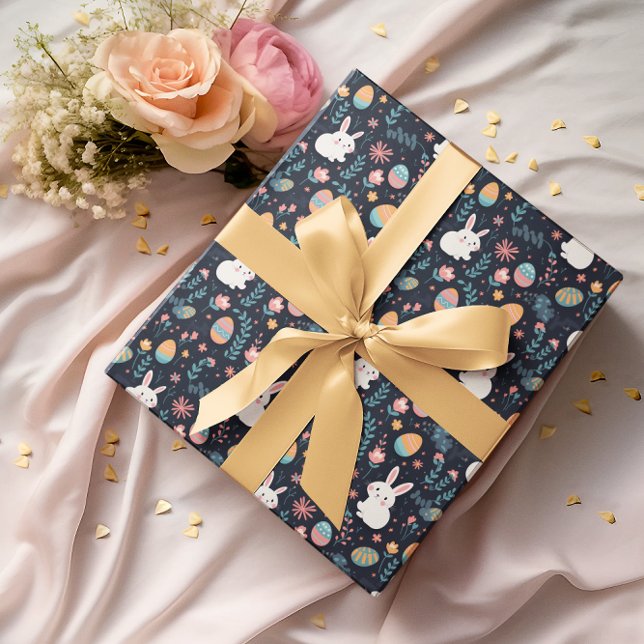 Påskharen Vår Mönster Presentpapper (Skapare uppladdad)