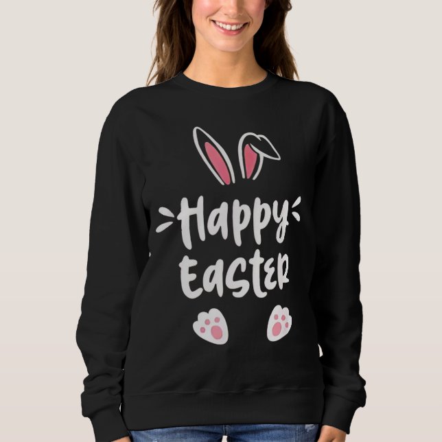 Påskharen Vår Påsk Påskägg Påsk T Shirt (Framsida)