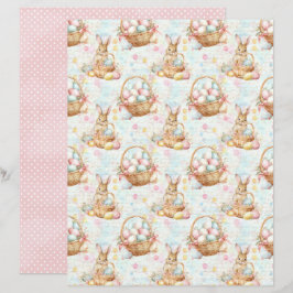 Påskharen Vintage Scrapbookpapper