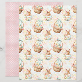 Påskharen Vintage Scrapbookpapper