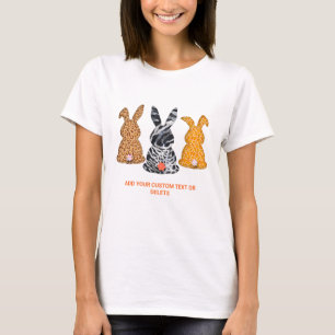 Påskharen Wild Pattern Skin Bunny Crewneck T Shirt