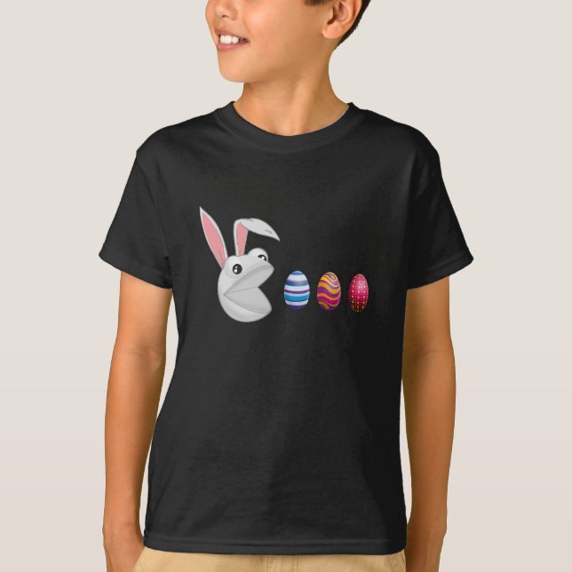 Påskharens äggsökning t shirt (Framsida)