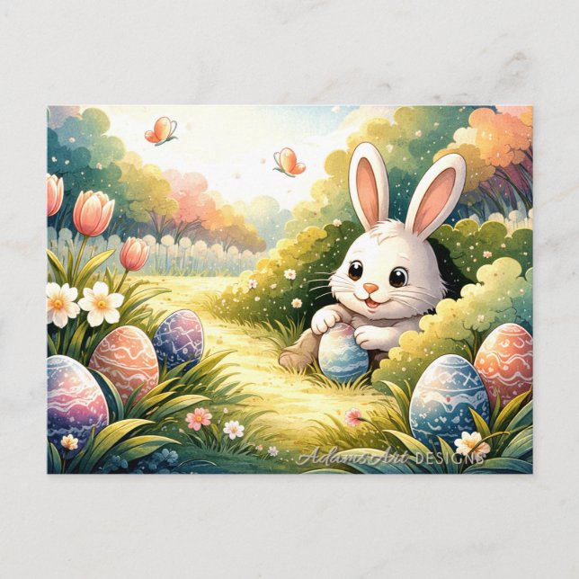 Paskharens fantasifulla trädgård helg vykort (Framsida)