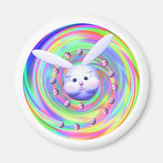 Påskharens huvudspinn magnet (Framsidan)