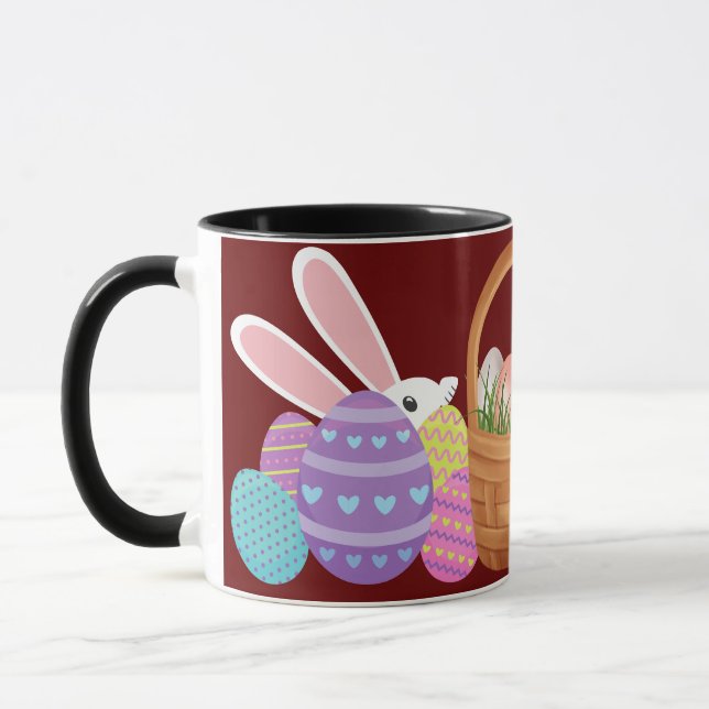 Påskharens och Äggkorgsmugg Mugg (Vänster)