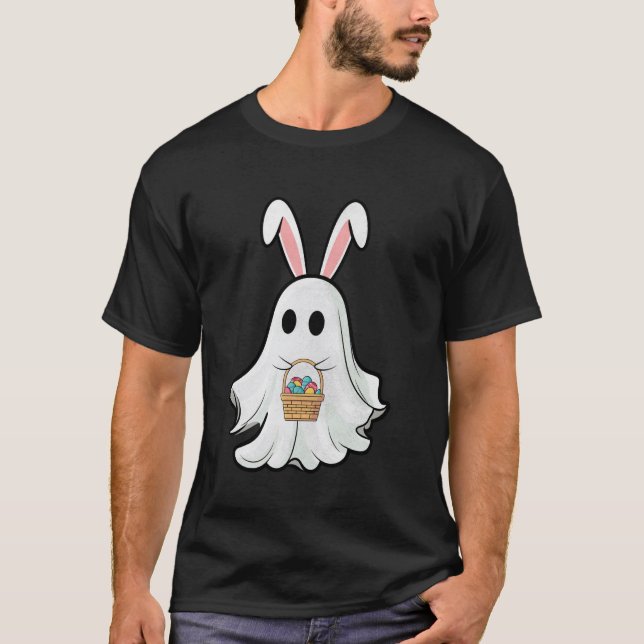Påskharens spökbasket påskägg t shirt (Framsida)
