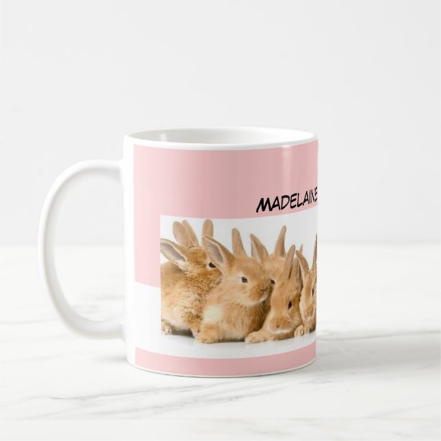 Påskharerosapersonlig Kaffemugg (Vänster)