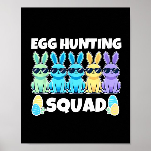 Påskharestabben Humor Äggsökningsdag  Poster (Framsidan)