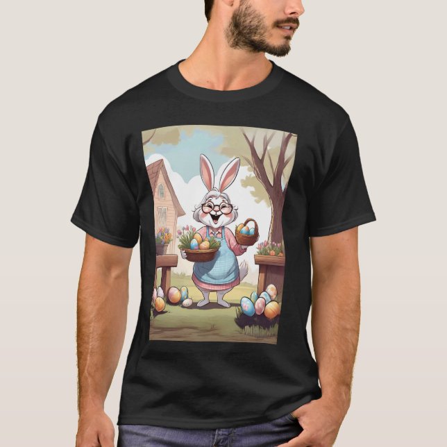 Påskharfarfar Påsk T Shirt (Framsida)