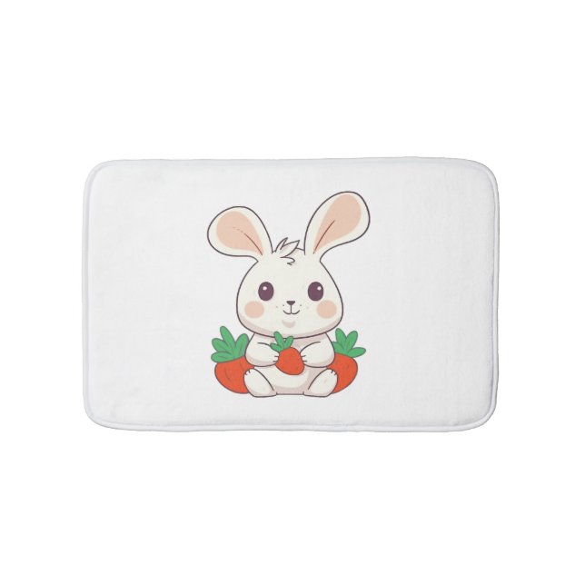 Påskharn Bunny Rabbit Cute Animals För barn Badrumsmatta (Framsidan)