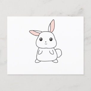 Påskharn Bunny Rabbit Cute Animals För barn Vykort