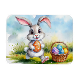 Påskharn Cute Watercolor Magnet
