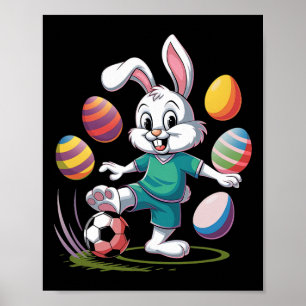 Påskharn Fotboll för herrar i Påsk Shirt Boys Kids Poster