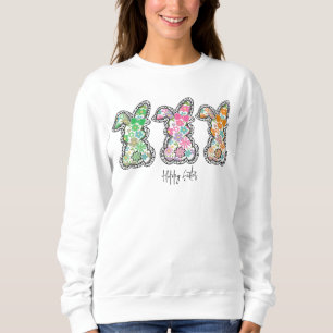 Påskharn glad påsk Blommigt Bunny Blommigt T Shirt