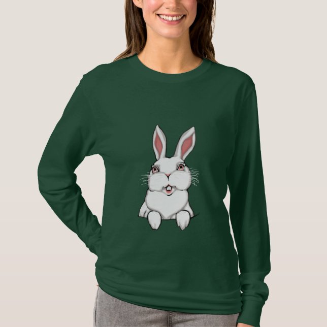 Påskharn Shirt Pocket Bunny Shirt Tee (Framsida)